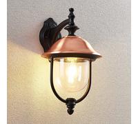 Lindby Clint outdoor wall light, copper, downlight, IP44
