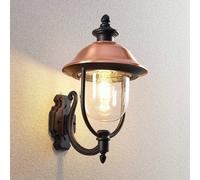 Lindby outdoor wall light Clint, free-standing, seawater resistant, E27