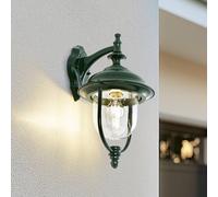 Lindby Clint outdoor wall light, green, down, IP44