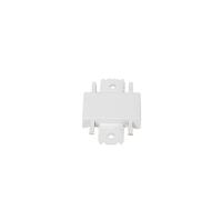 Lindby connector Lumaro, 180°, white, plastic, set of 2