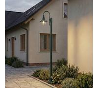 Lindby Daphne outdoor light, 220 cm, green, metal, E27