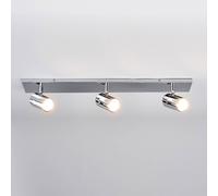 Lindby Dejan bathroom ceiling light, 65 cm, 3-bulb, chrome, IP44
