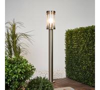 Lindby Djori path light, 80 cm, aluminium colour, stainless steel, E27