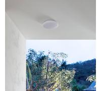 Lindby Doki LED outdoor ceiling light, 26 cm, white, plastic