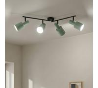 Lindby Ceiling Light Ovelia dimmable (Modern) in Black Made of Metal for e.g. Living Room & Dining (4 Light Sources, E27) from floodlight Spotlight