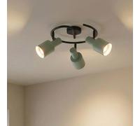 Lindby Ceiling Light Ovelia dimmable (Modern) in Black Made of Metal for e.g. Living Room & Dining (3 Light Sources, E27) from floodlight Spotlight