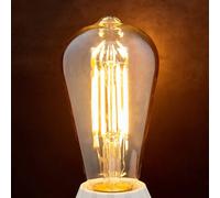 Lindby E27 rustic LED bulb 6W 500lm amber 1,800K 2-pack