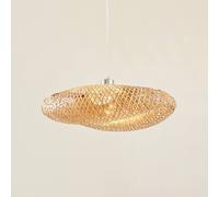 Lindby Eleane pendant light, bamboo, natural, Ø 50 cm