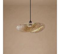 Lindby Eleane pendant light, bamboo, natural, length 50 cm, E27