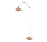 Lindby Floor Lamp Lennart (Modern) in Copper Made of Metal for e.g. Living Room & Dining (1 Light Source, E27) from Standard Arc Lamps