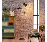 Lindby floor lamp Lilly, black, metal, 170cm, E14