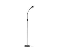 Lindby Floor Lamp Maori dimmable (Modern) in Black Made of Metal for e.g. Office & Workroom (1 Light Source,) from Standard