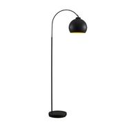 Lindby Floor Lamp 'Minali' (Modern) in Black Made of Metal for e.g. Living Room & Dining Room (1 Light Source, E27) from Standard Lamp