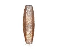 Lindby Floor Lamp Nias (Modern) in Brown Made of Wood for e.g. Living Room & Dining (2 Light Sources, E14) from Standard