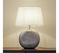 Lindby Florentino table lamp, 49 cm, ceramic, textile