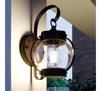 Lindby Gerlo outdoor wall light, rust brown, metal, 26 cm, E27