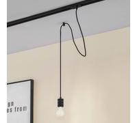 Lindby hanging light Linaro, Ø 4.6 cm, black, single-phase, E27