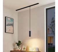 Lindby hanging light Linaro, 20 cm, black, 1-phase, GU10