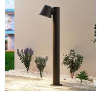Lindby Ileyna bollard light, anthracite, metal, 70cm