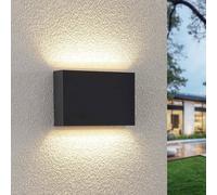 Lindby Jarte LED outdoor wall light, set of 3, up/down, IP65