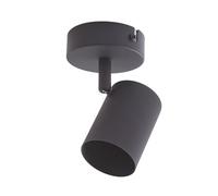 Lindby Jorell Dimmable Spotlight in Black Metal e. a. for Office (1 Lamp, to GU10), Recessed Light, Ceiling Light, Wall Light