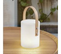Lindby Juria LED Rechargeable Outdoor Table Lamp, white, CCT, IP44
