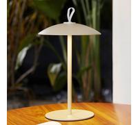 Lindby Kanani LED battery-powered table lamp, dimmable, beige