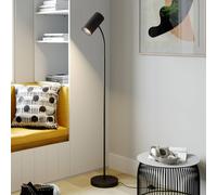 Lindby Floor Lamp Karoli (Modern) in Black Made of Metal for e.g. Living Room & Dining (1 Light Source, E27) from Standard