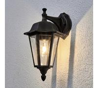 Lindby Lamina outdoor wall light, socket at the top, lantern, E27