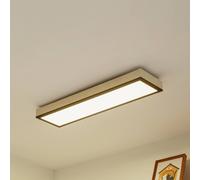 Lindby Laviona LED ceiling lamp, CCT, dimmable, concrete, 80 cm