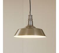 Lindby Laylan pendant light, nickel/white, Ø 36 cm, metal