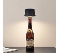 Lindby LED battery-powered table lamp Linor, black, USB, touch dimmer