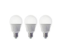 Lindby LED bulb, set of 3, E27, 8.5 W, matt, 3,000 K