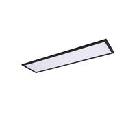 Lindby LED Ceiling Lamp - 1 Light - Aluminium, PC, PMMA - Height: 5 cm - Black - Includes Integrated Light
