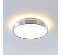 Lindby LED Ceiling Light Emelie (Modern) in Silver Made of Aluminium for e.g. Living Room & Dining (1 Light Source,) from Ceiling lamp,