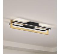 Lindby LED ceiling light Holamu, 80 cm, wood