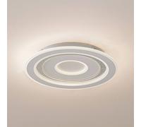 Lindby LED ceiling light Lorvik, Ø 40 cm, white, CCT, dimmable