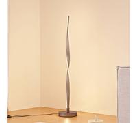 Lindby LED floor lamp Jaren, black/brown, 114 cm, CCT