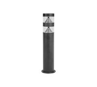 Lindby LED Outdoor Lights Lanea (Modern) in Black Made of Stainless Steel (1 Light Source,) from Pillar, Garden Path Bollard lamp