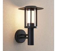 Lindby LED outdoor wall lamp Gregory, dark grey, metal, IP44