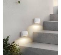 Lindby LED outdoor wall light Appeso, width 10 cm, set of 2