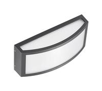 Lindby LED Outdoor Wall Light Jakari (Modern) in Black Made of Aluminium (1 Light Source,) from Wall lamp for Exterior/Interior Walls, House Terrace und Balcony