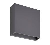 Lindby LED Outdoor Wall Light Ugar (Modern) in Black (1 Light Source,) from wall lamp for Exterior/Interior Walls, House Terrace und Balcony