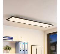Lindby LED panel Nelios, 120 x 30 cm, CCT, black, metal