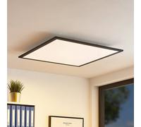 LED Panel 'Nelios' dimmable (Modern) in Black Made of Aluminium for e.g. Living Room & Dining Room (1 Light Source,) from Lindby | Ceiling Light, Business Lighting, Office lamp, workspace lamp