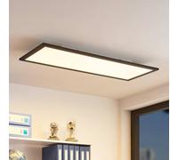 LED Panel Nelios dimmable (Modern) in Black Made of Aluminium for e.g. Kitchen (1 Light Source,) from Lindby | Ceiling Light, Business Lighting Office lamp workspace Ceiling