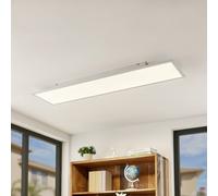 Lindby LED panel Quais, 30 x 120 cm, white, aluminium, 4,000K