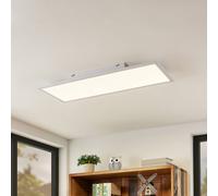 Lindby LED panel Quais, 80 x 30 cm, white, metal, 4,000K