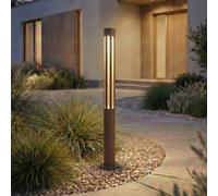 Lindby LED path light Fjorya, height 60 cm, brown, IP65