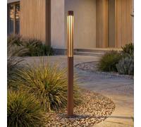 Lindby LED path light Fjorya, height 90 cm, stone grey, IP65